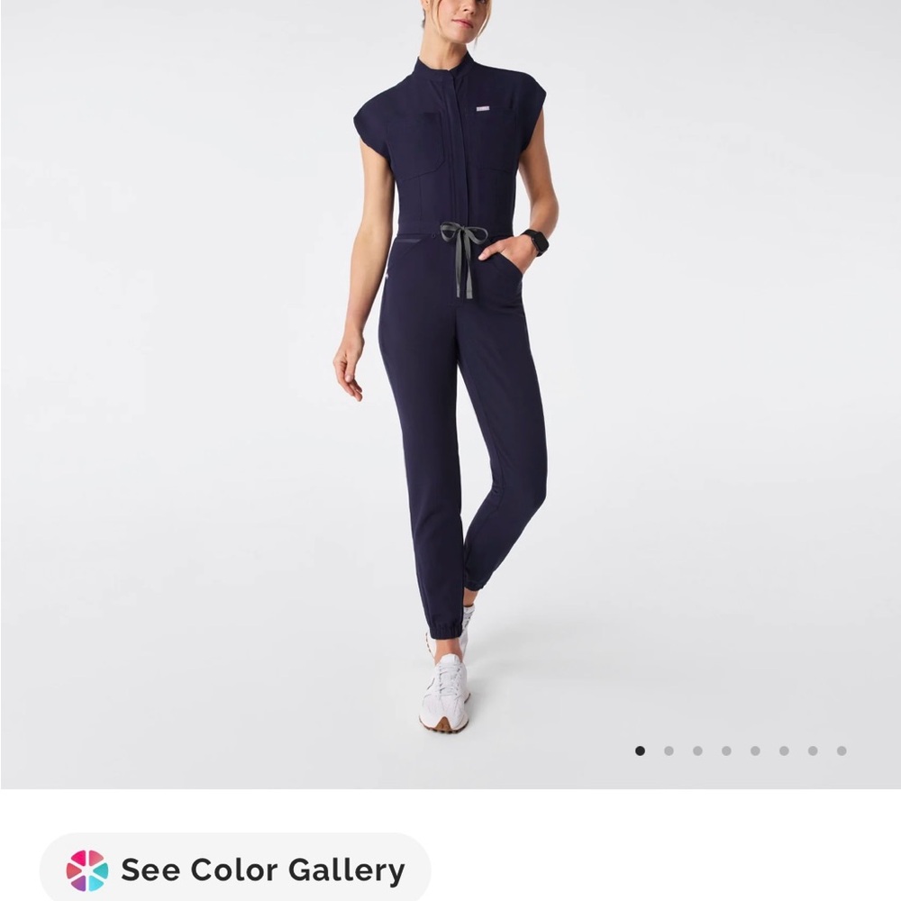 Figs Dark Blue Jumpsuit with Belt